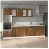 vidaXL Armoire de plancher d'évier Chêne fumé 80x46x81,5 cm