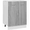 vidaXL Armoire de plancher Sonoma gris 60x46x81,5 cm Bois d'ingénierie