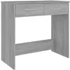 vidaXL Bureau Sonoma gris 80x40x75 cm Bois d'ingénierie