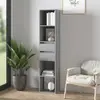 vidaXL Bibliothèque Sonoma gris 36x30x171 cm Bois d'ingénierie