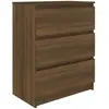 vidaXL Buffet Chêne marron 60x35x76 cm Bois d'ingénierie