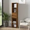 vidaXL Bibliothèque Chêne fumé 36x30x171 cm Bois d'ingénierie
