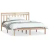 vidaXL Vidaxl Cadre De Lit Bois Massif 135x190 Cm Double