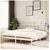 vidaXL Cadre de lit Blanc Bois de pin massif 200x200 cm