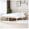 vidaXL Cadre de lit Bois de pin massif 160x200 cm