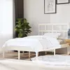 vidaXL Cadre de lit Blanc Bois de pin massif 140x200 cm