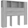 vidaXL Armoire de tête de lit sonoma gris 120x18,5x102,5 cm