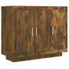 vidaXL Buffet Chêne fumé 92x35x75 cm Bois d'ingénierie