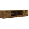 vidaXL Meubles TV 2 pcs Chêne fumé 80x35x36,5 cm Bois d'ingénierie