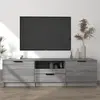 vidaXL Meuble TV Sonoma gris 140x35x40 cm Bois d'ingénierie