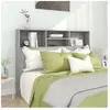 vidaXL Armoire de tête de lit Sonoma gris 140x19x103,5 cm