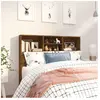 vidaXL Armoire de tête de lit Chêne fumé 120x19x103,5 cm
