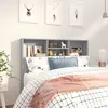 vidaXL Armoire de tête de lit Sonoma gris 120x19x103,5 cm