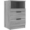 vidaXL Table de chevet Sonoma gris Bois d'ingénierie