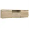 vidaXL Meuble TV Chêne sonoma 140x35x40 cm Bois d'ingénierie