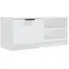 vidaXL Meuble TV Blanc 80x35x36,5 cm Bois d'ingénierie