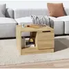 vidaXL Table basse Chêne sonoma 50x50x36 cm Bois d'ingénierie