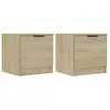 vidaXL Tables de chevet 2 pcs Chêne sonoma 40x39x40 cm