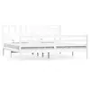 vidaXL Cadre de lit Blanc Bois massif 200x200 cm