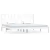 vidaXL Cadre de lit Blanc Bois de pin massif 200x200 cm