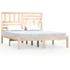vidaXL Cadre de lit Bois de pin massif 140x200 cm
