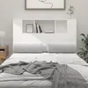 vidaXL Armoire de tête de lit blanc 120x18,5x102,5 cm