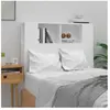 vidaXL Armoire de tête de lit Blanc 100x18,5x104,5 cm