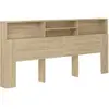 vidaXL Armoire de tête de lit Chêne sonoma 220x19x103,5 cm