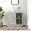 vidaXL Buffet Gris béton 80x40x75 cm