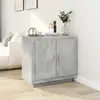 vidaXL Buffet Gris béton 80x40x75 cm Bois d'ingénierie