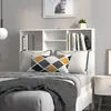 vidaXL Armoire de tête de lit Blanc 100x19x103,5 cm