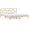 vidaXL Vidaxl Cadre De Lit Bois Massif 135x190 Cm Double