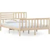 vidaXL Cadre de lit Bois massif 140x200 cm