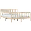 vidaXL Cadre de lit Bois massif 160x200 cm