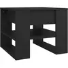 vidaXL Table basse Noir 55,5x55x45 cm Bois d'ingénierie