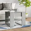 vidaXL Table basse Gris béton 55,5x55x45 cm Bois d'ingénierie