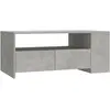 vidaXL Table basse Gris béton 102x55x42 cm Bois d'ingénierie