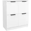 vidaXL Buffet Blanc 60x30x70 cm Bois d'ingénierie