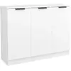 vidaXL Buffet Blanc 90,5x30x70 cm Bois d'ingénierie