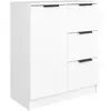 vidaXL Buffet Blanc 60x30x70 cm Bois d'ingénierie