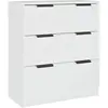 vidaXL Buffet Blanc 60x30x70 cm Bois d'ingénierie