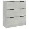 vidaXL Buffet Gris béton 60x30x70 cm Bois d'ingénierie