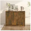 vidaXL Buffet Chêne fumé 90,5x30x70 cm Bois d'ingénierie
