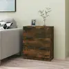 vidaXL Buffet Chêne fumé 60x30x70 cm Bois d'ingénierie
