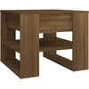 vidaXL Table basse Chêne marron 55,5x55x45 cm Bois d'ingénierie