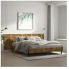 vidaXL Tête de lit murale Chêne fumé 240x1,5x80 cm Bois d'ingénierie