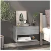 vidaXL Table de chevet murale Sonoma gris