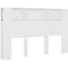 vidaXL Armoire de tête de lit Blanc 160x18,5x104,5 cm