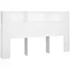 vidaXL Armoire de tête de lit Blanc 180x18,5x104,5 cm