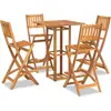 vidaXL Ensemble de bar d'extérieur 5 pcs Bois d'acacia massif